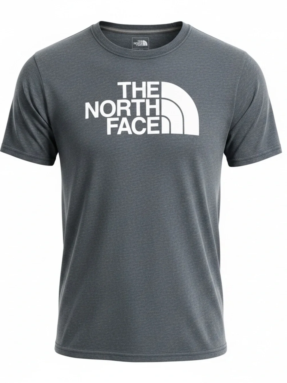 The North Face Men’s Short-Sleeve Logo Tee - Dark Gray with White Logo